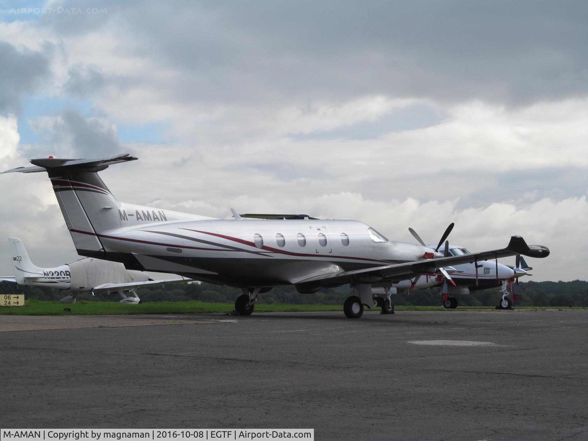 M-AMAN, 2010 Pilatus PC-12/47E C/N 1223, at home