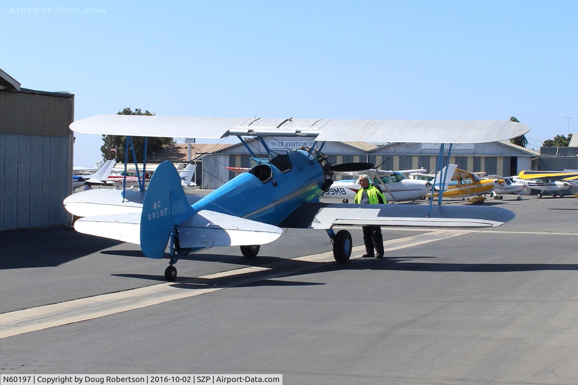 N60197, 1942 Boeing A75 C/N 75-3527, 1942 Boeing Stearman A75, P&W R-985 Wasp Jr. 450 Hp radial upgrade, Restricted class