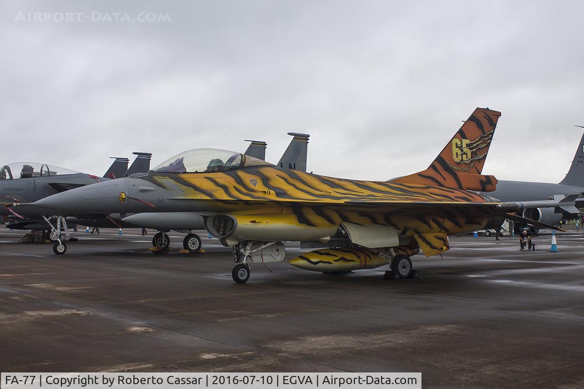 FA-77, SABCA F-16AM Fighting Falcon C/N 6H-77, RIAT 2016