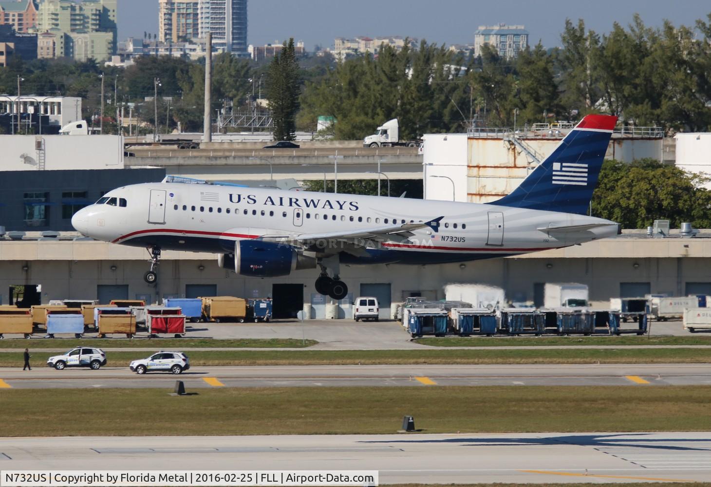 N732US, 2000 Airbus A319-112 C/N 1203, USAirways