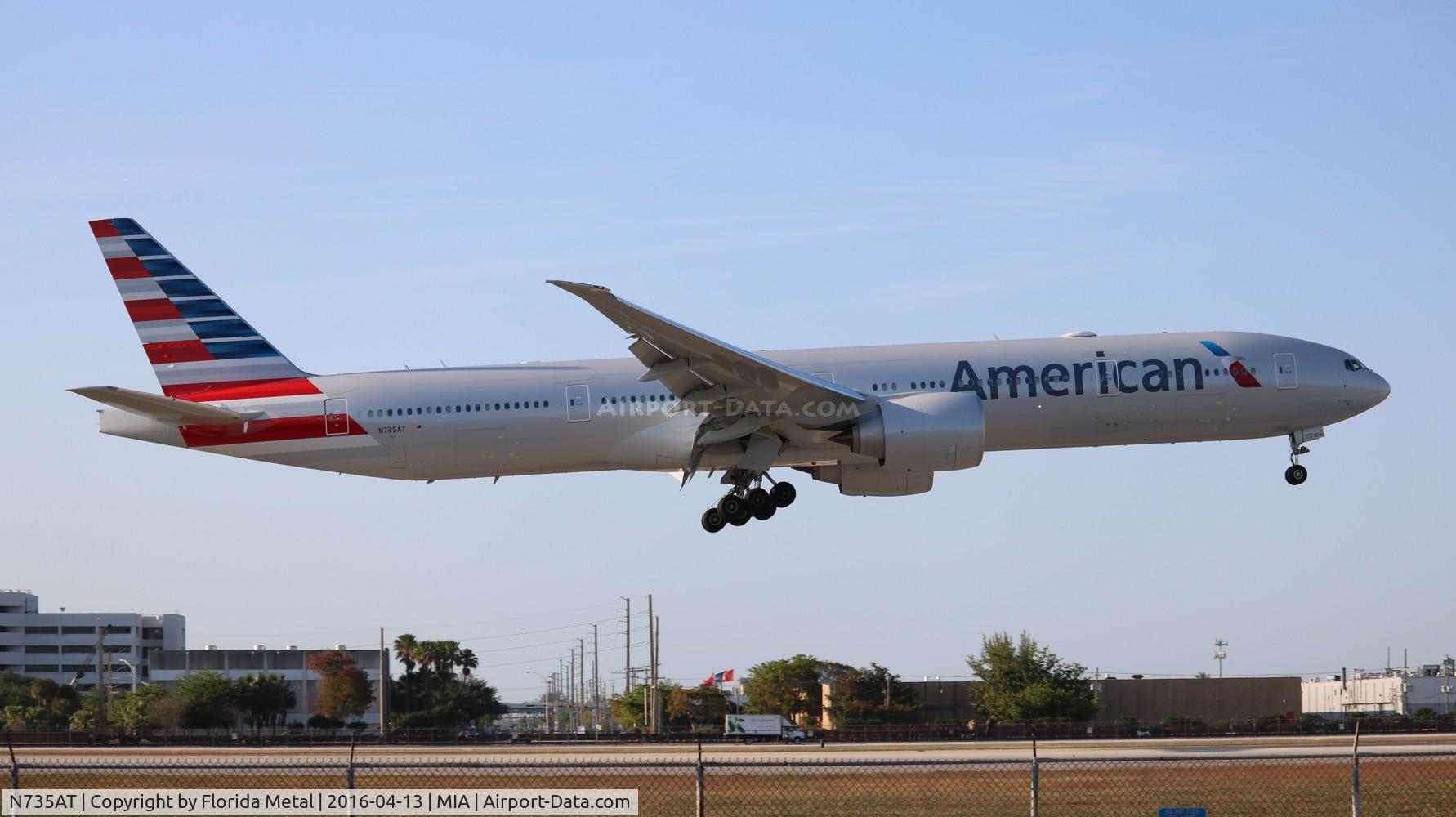 N735AT, 2016 Boeing 777-323/ER C/N 32439, American