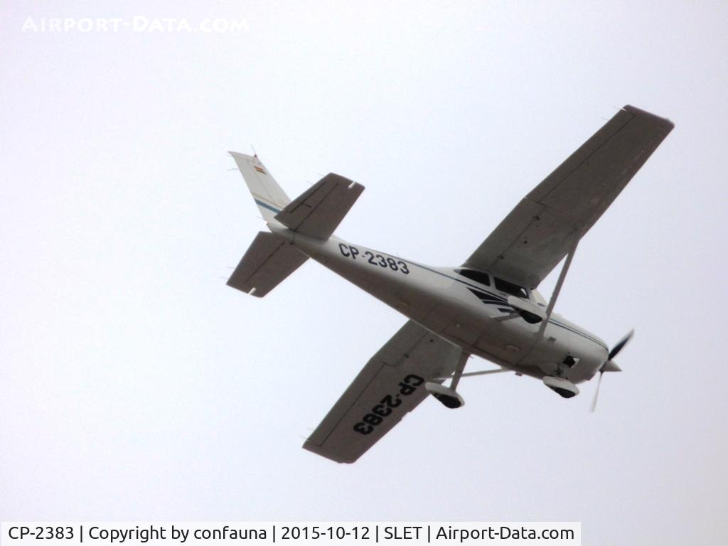 CP-2383, Cessna 182S Skylane C/N 182-80401, Over Santa Cruz city, with bad light