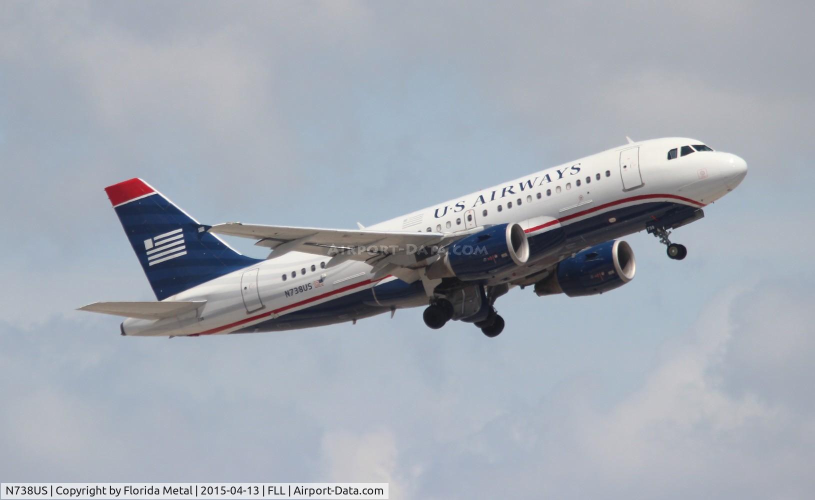 N738US, 2000 Airbus A319-112 C/N 1254, USAirways