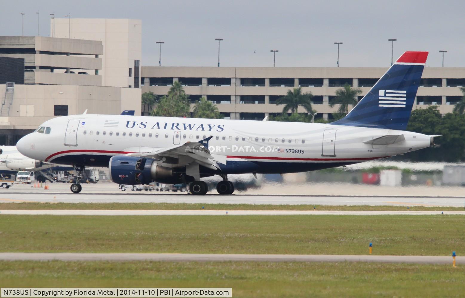 N738US, 2000 Airbus A319-112 C/N 1254, USAirways