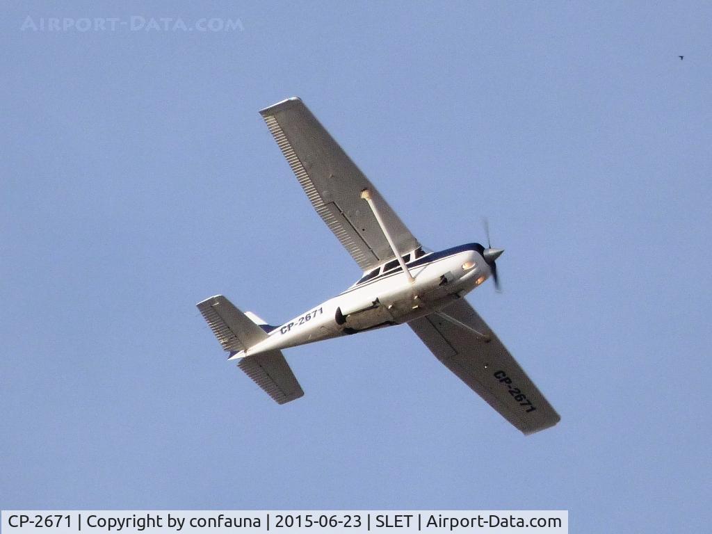 CP-2671, 1980 Cessna 172RG Cutlass RG C/N 172RG0719, Leaving El Trompillo