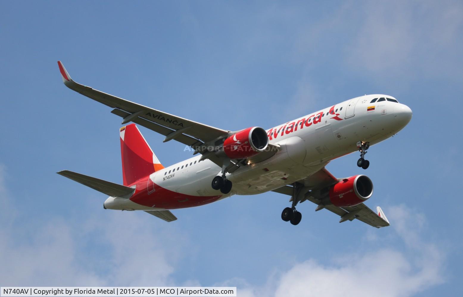 N740AV, 2015 Airbus A320-214 C/N 6411, Avianca