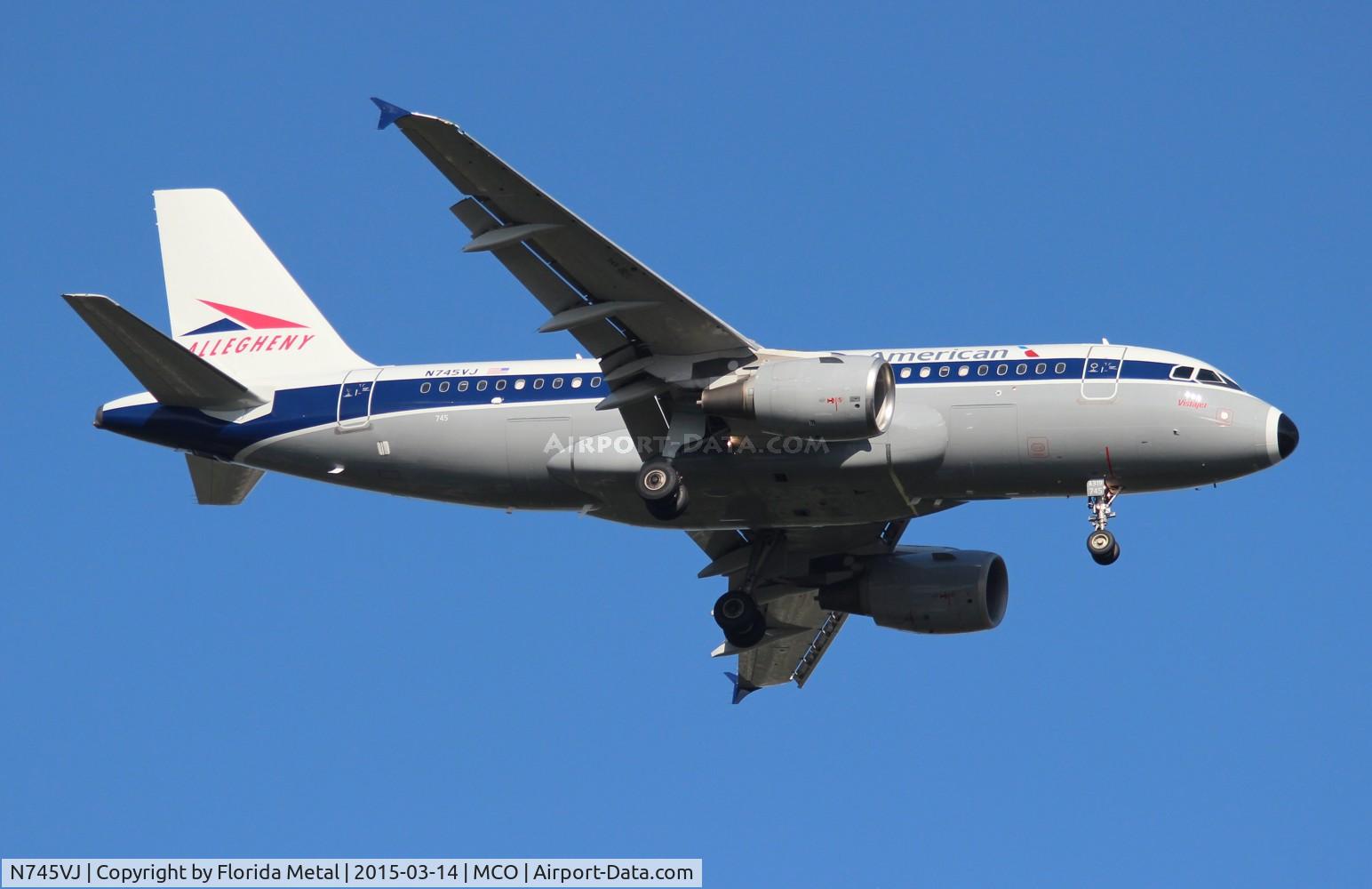 N745VJ, 2000 Airbus A319-112 C/N 1289, Allegheny