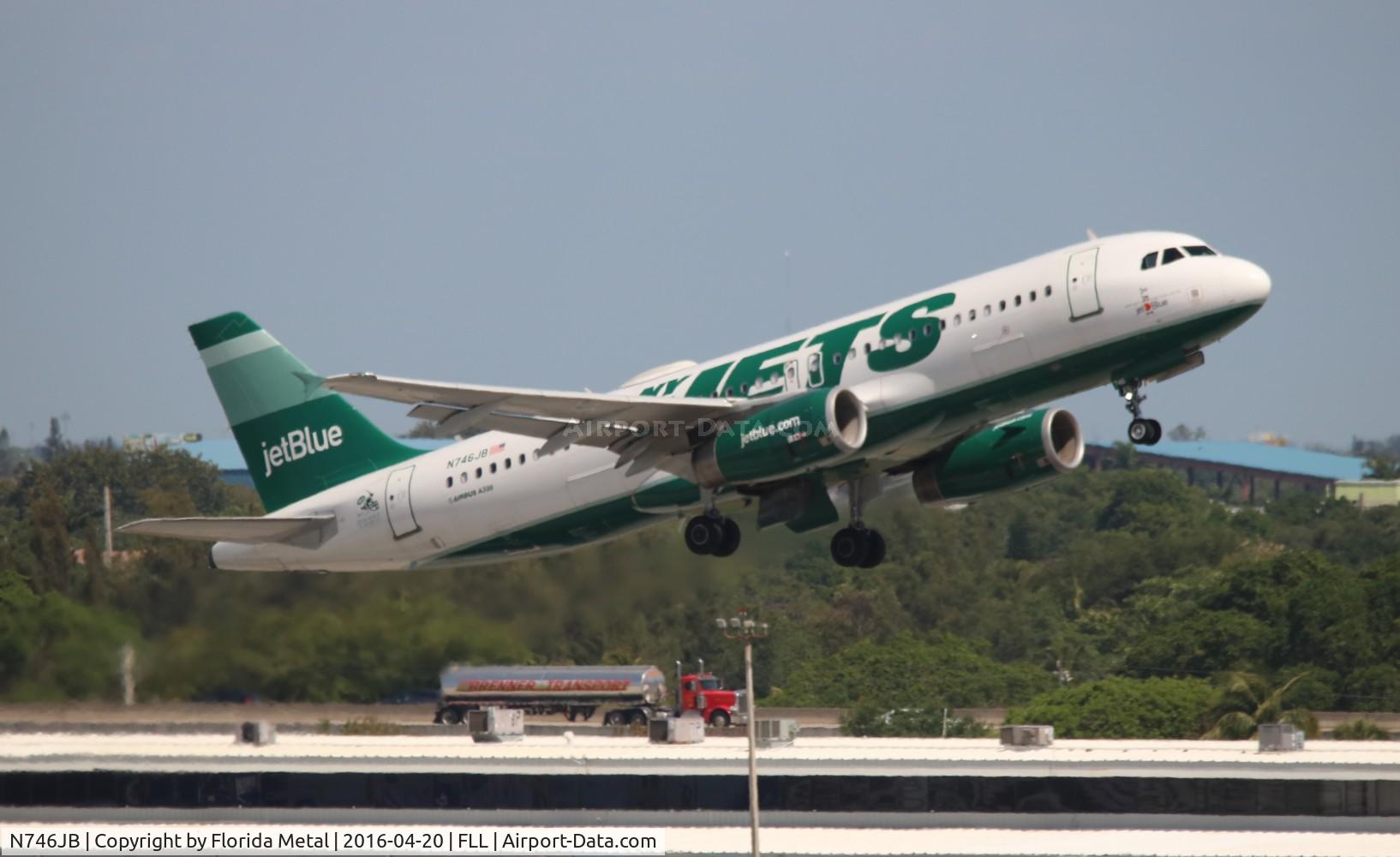 N746JB, 2008 Airbus A320-232 C/N 3622, New York Jets