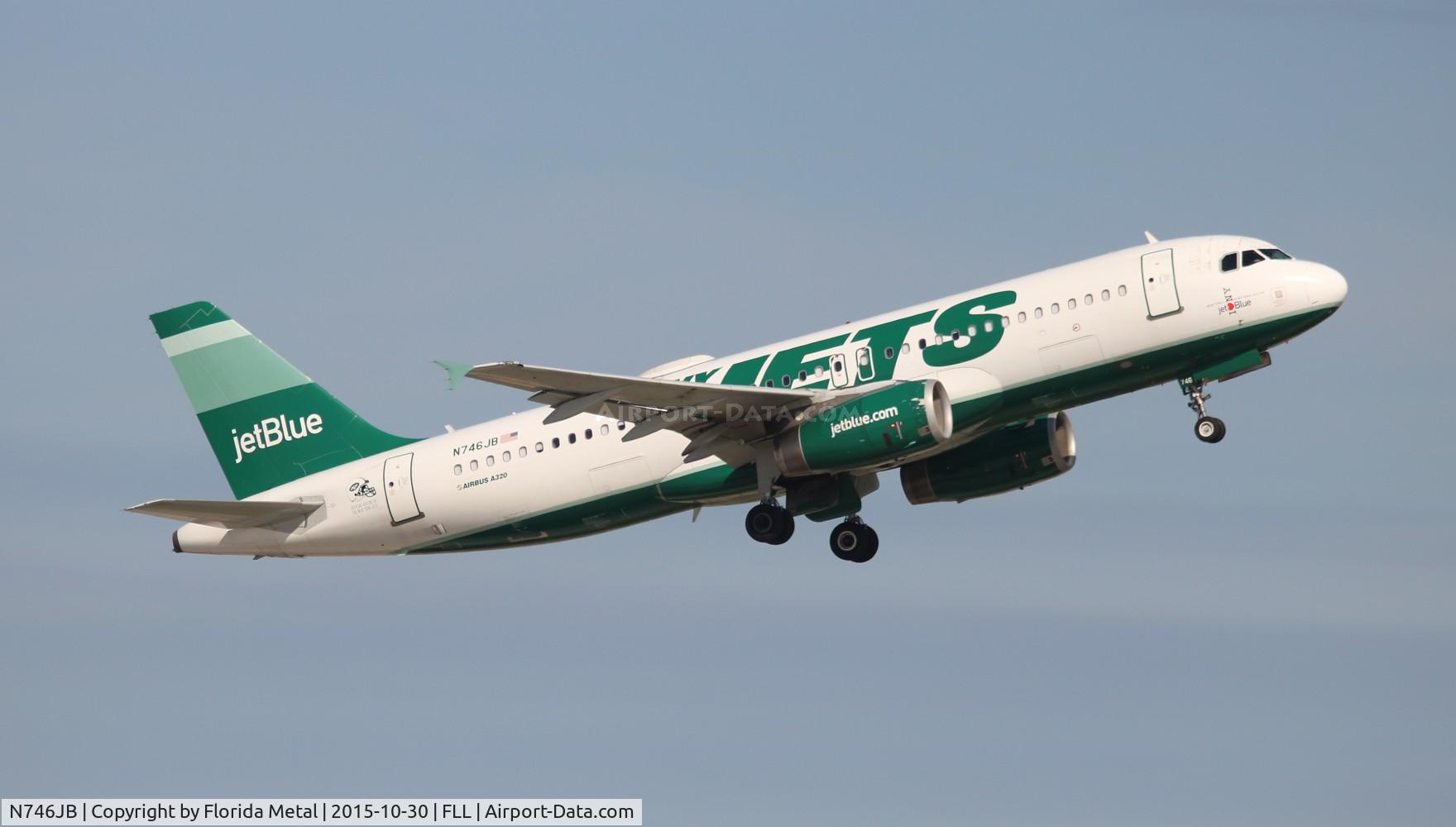 N746JB, 2008 Airbus A320-232 C/N 3622, New York Jets