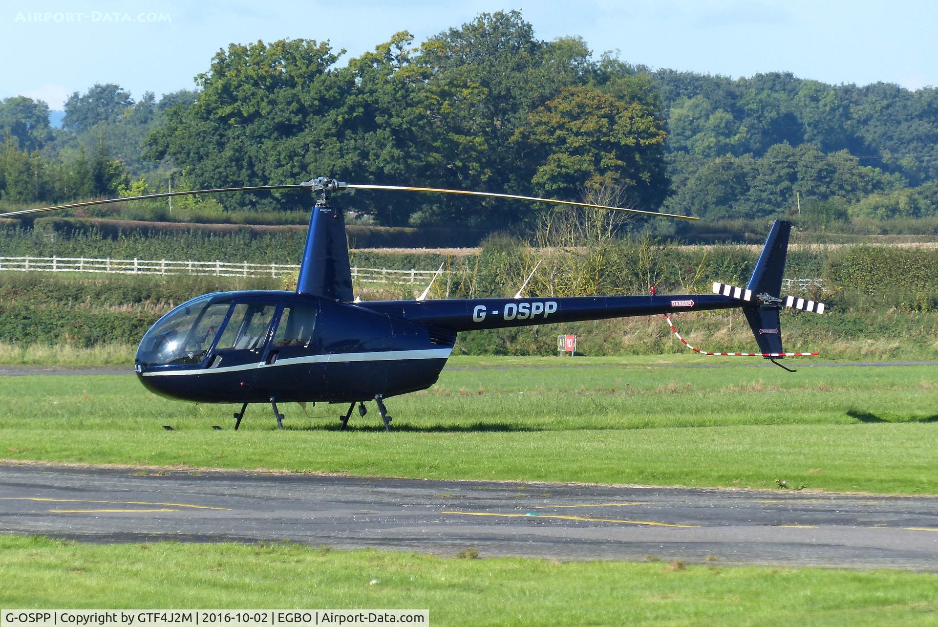 G-OSPP, 1999 Robinson R44 Clipper II C/N 10632, G-OSPP at Halfpenny Green 2.10.16