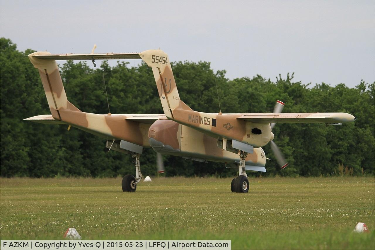 F-AZKM, 1971 North American OV-10B Bronco C/N 338-9 (305-65), North American OV-10B Bronco, Taxiing, La Ferté-Alais airfield (LFFQ) Air show 2015