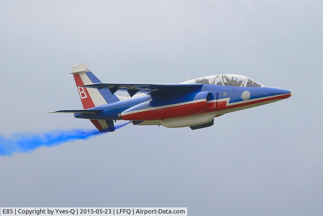 E85, Dassault-Dornier Alpha Jet E C/N E85, Dassault-Dornier Alpha Jet E (F-UGFF), Athos 08 of Patrouille de France 2015, La Ferté-Alais airfield (LFFQ) Air show 2015