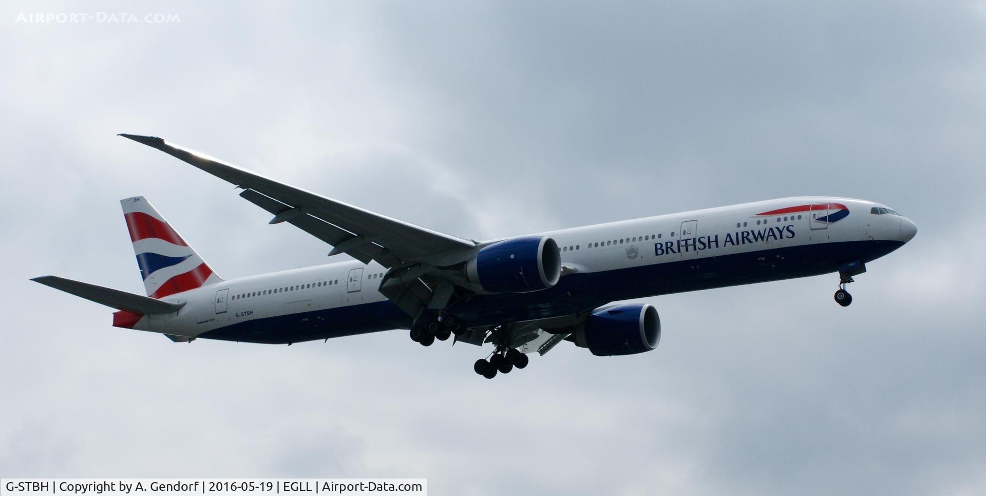 G-STBH, 2013 Boeing 777-336/ER C/N 38431, British Airways, seen here landing at London Heathrow(EGLL)