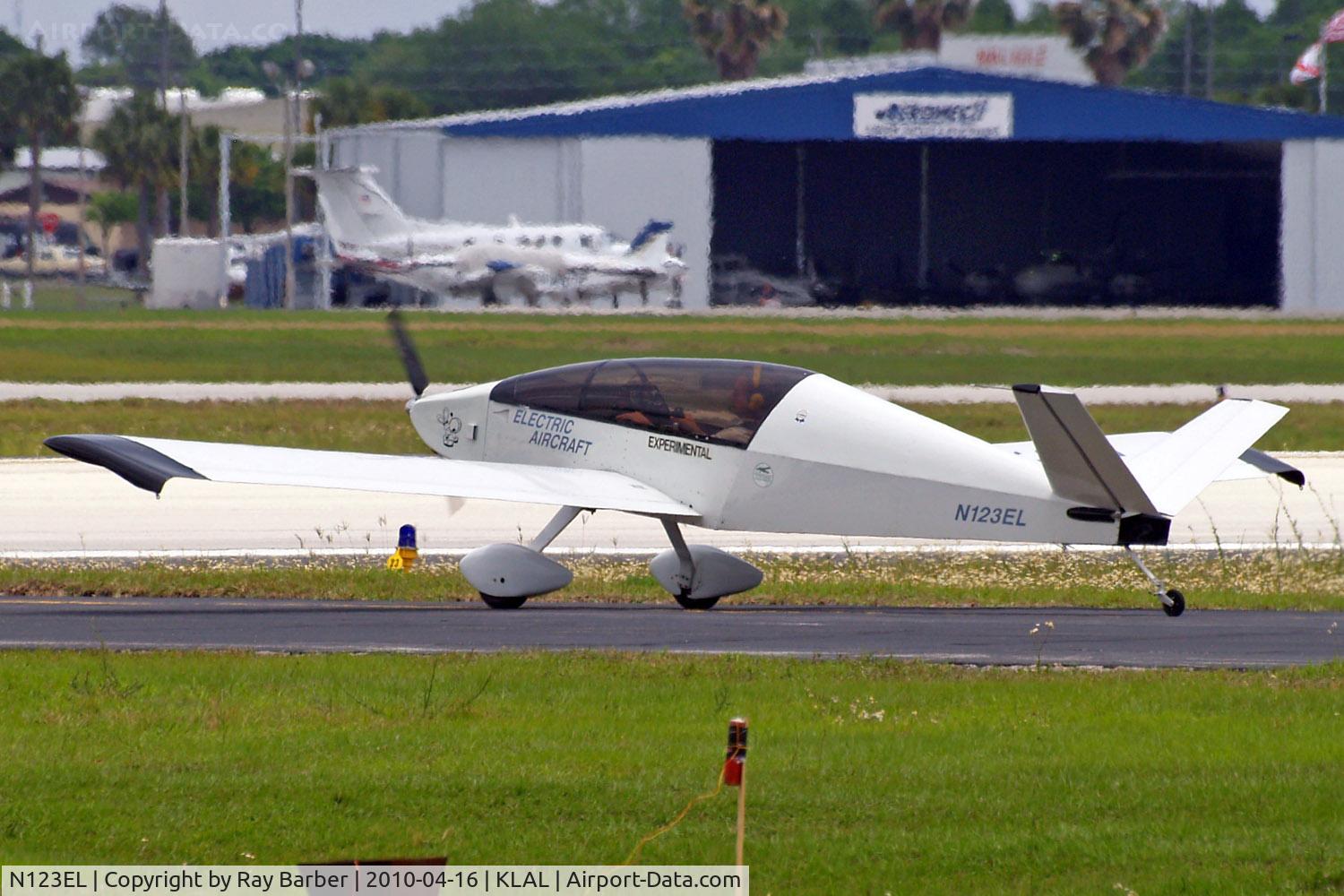 N123EL, 2008 Monnett (Electric Aircraft Corporation) Moni (Electra Flyer C) C/N EAC 1002, Monnett Moni [EAC1002] Lakeland-Linder~N 16/04/2010. This has been converted with a electric engine and given the name of a Electric Flyer-c