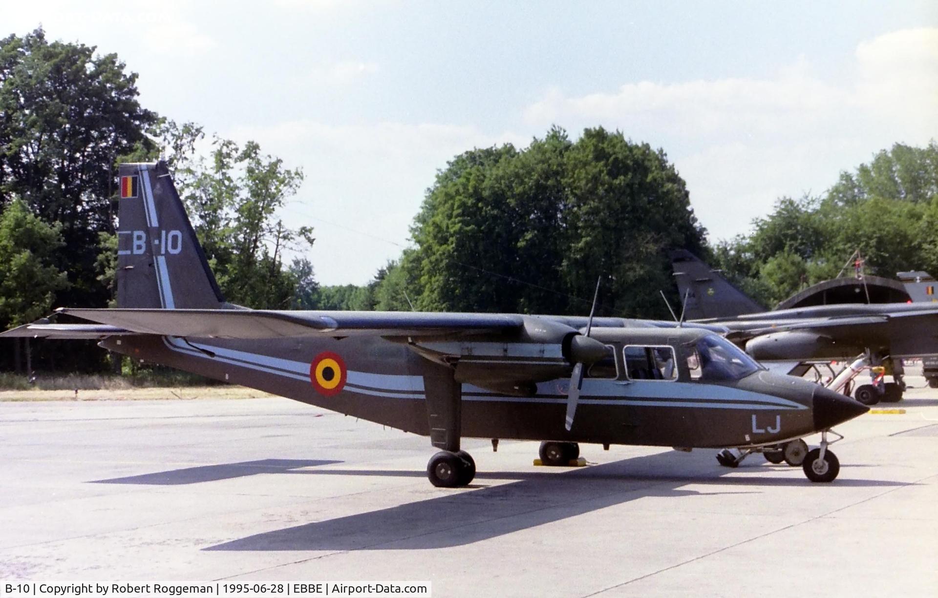 B-10, 1976 Britten-Norman BN-2A-21 Islander C/N 541, OT-ALJ.