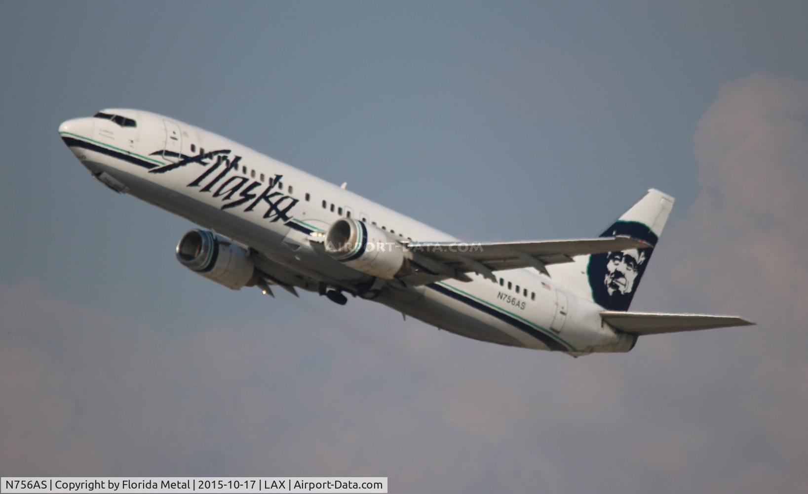 N756AS, 1992 Boeing 737-4Q8 C/N 25097, Alaska