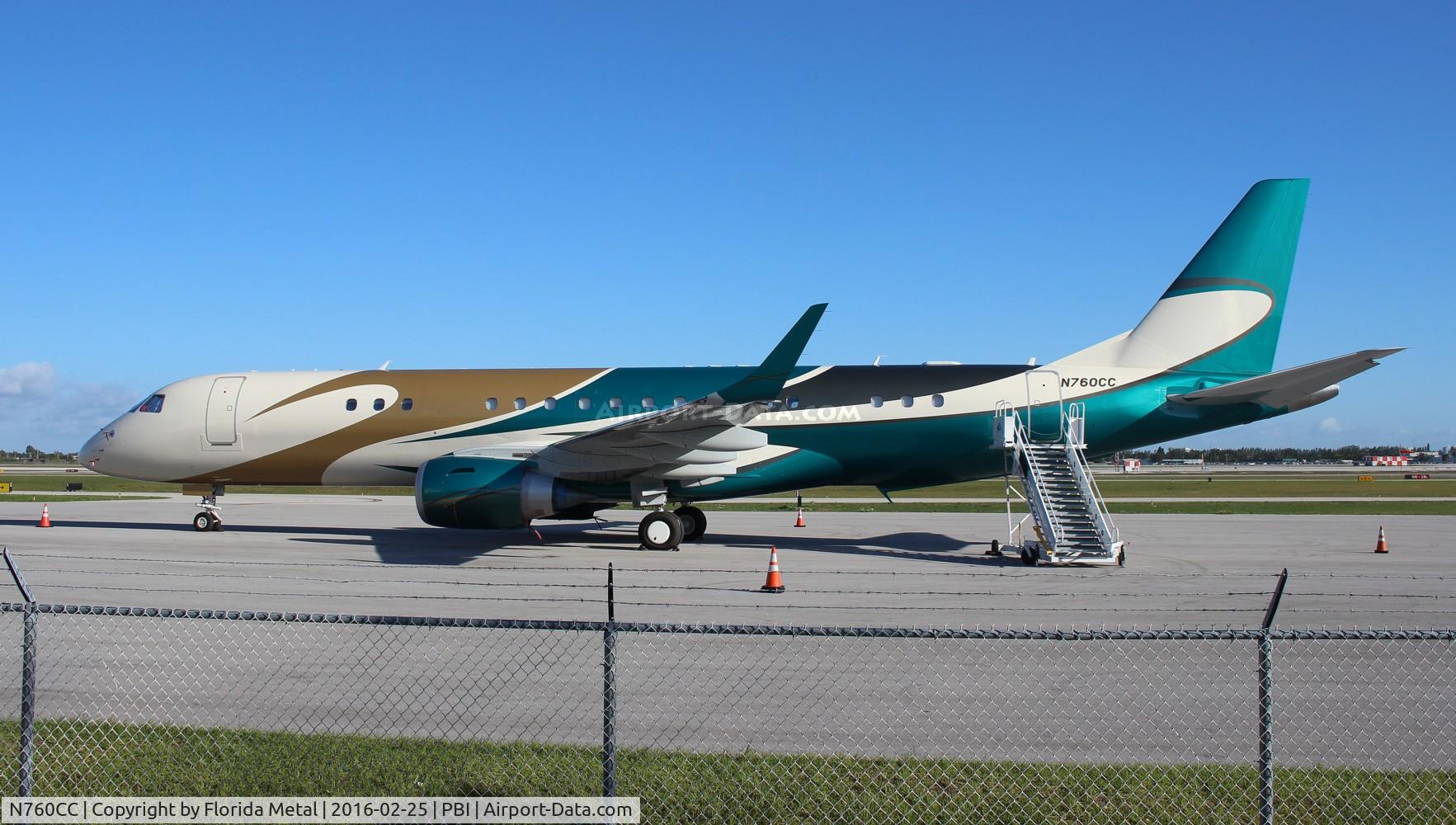 N760CC, 2015 Embraer ERJ-190-100ECJ Lineage 1000 C/N 19000656, Lineage 1000