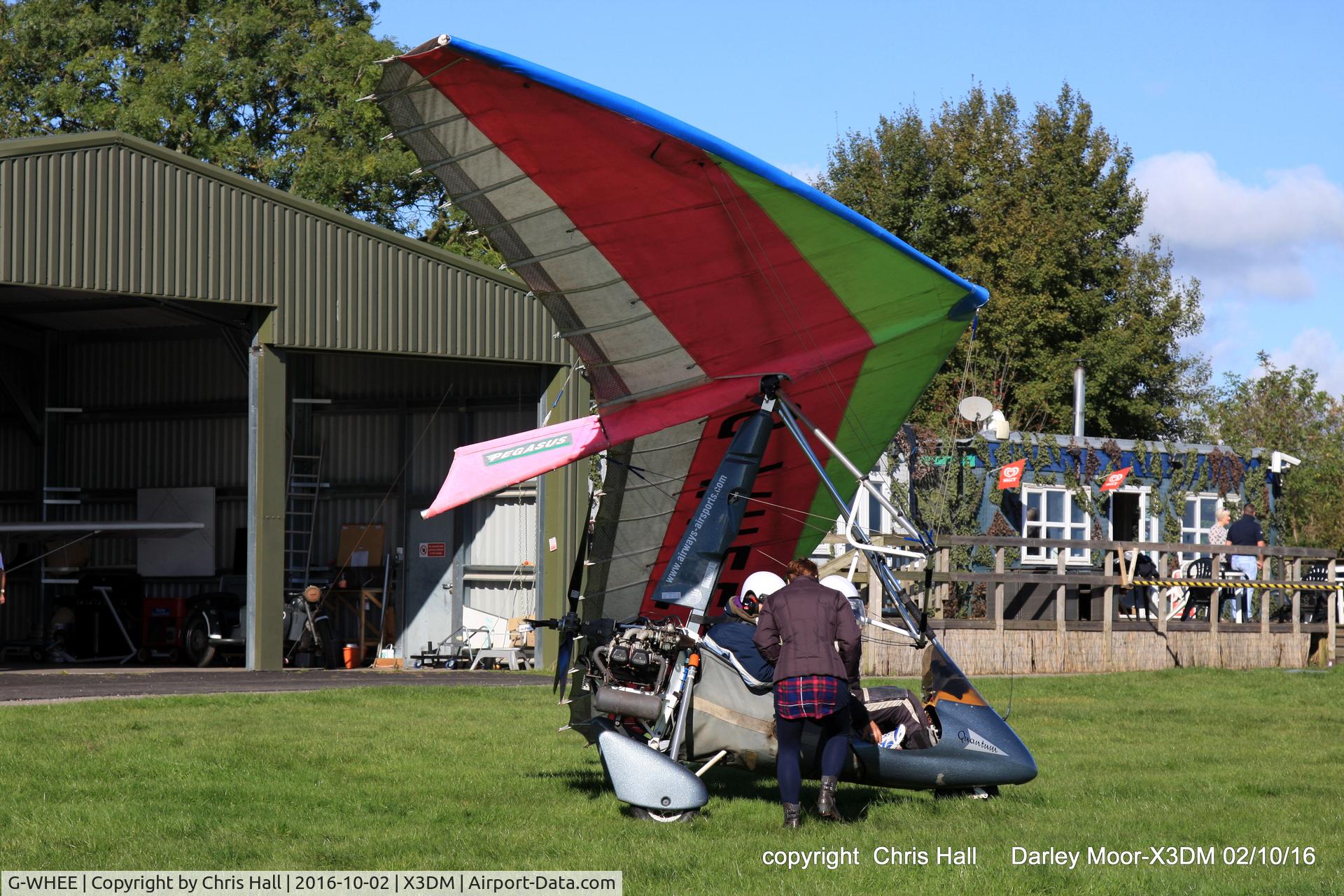 G-WHEE, 1999 Pegasus Quantum 15-912 C/N 7510, at Darley Moor Airfield