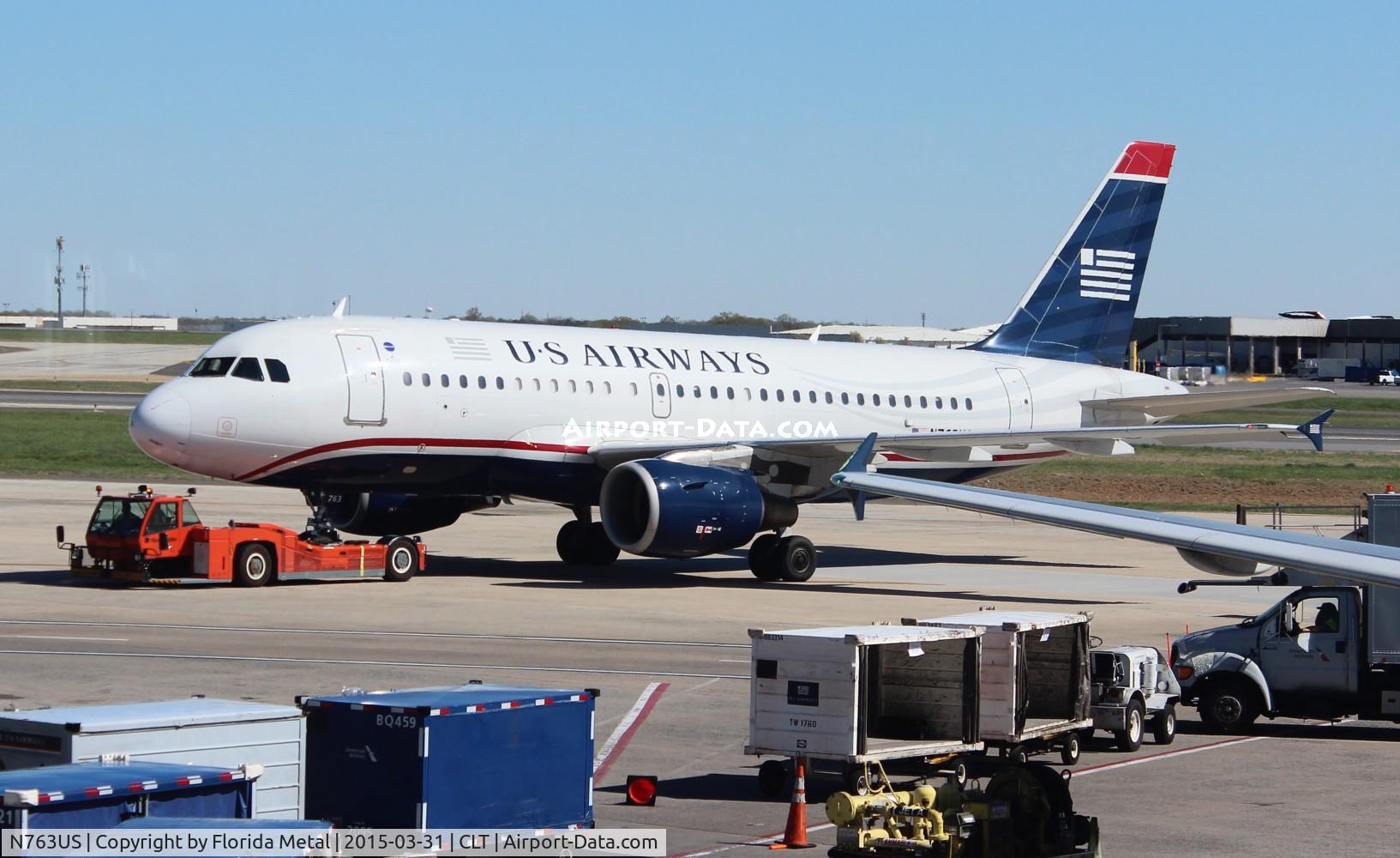 N763US, 2000 Airbus A319-112 C/N 1360, USAirways