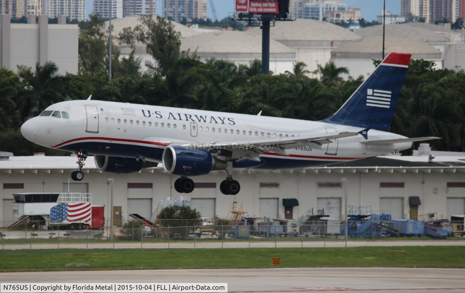 N765US, 2000 Airbus A319-112 C/N 1371, USAirways