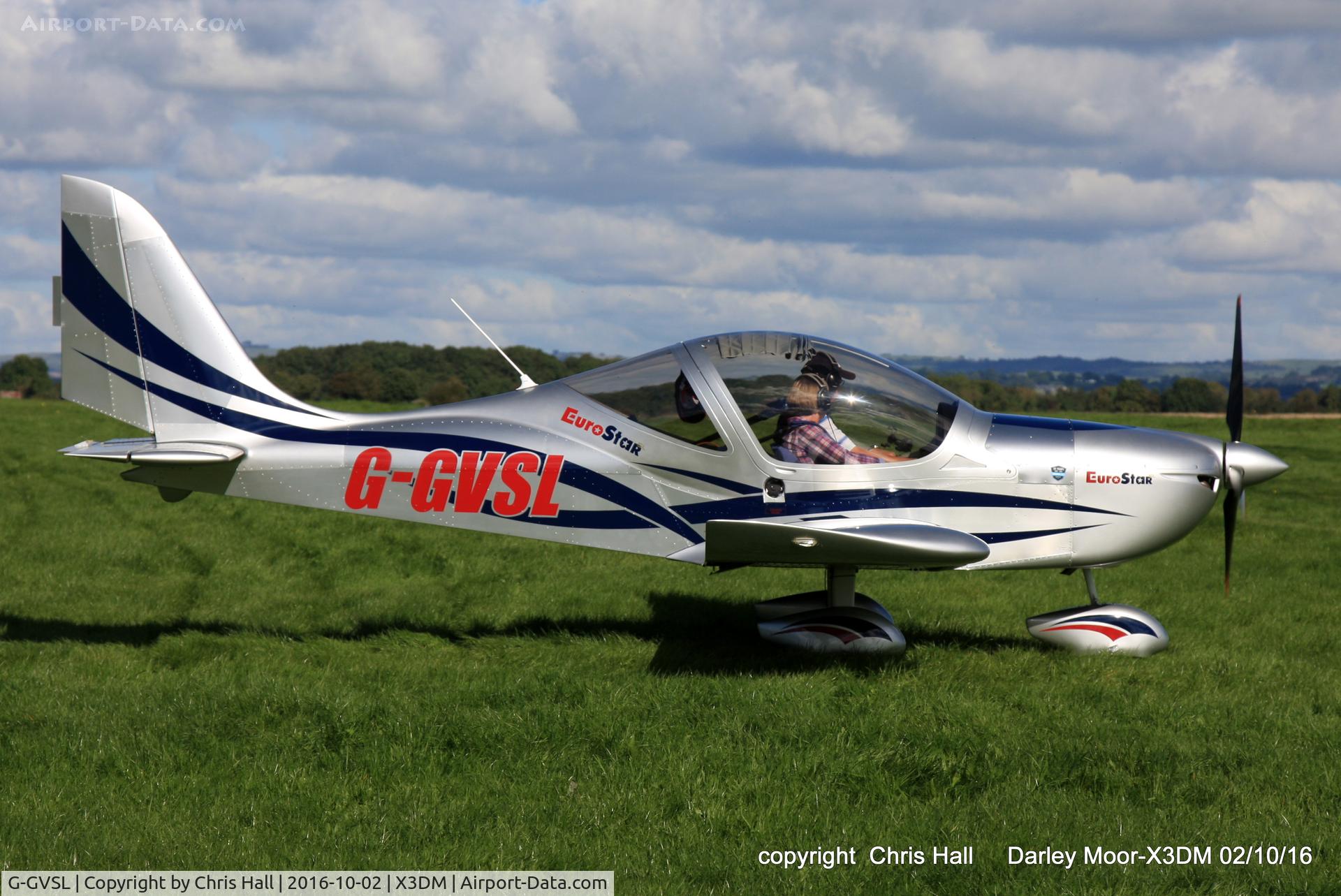 G-GVSL, 2014 Evektor-Aerotechnik EV-97 Eurostar SL C/N LAA 315B-15288, at Darley Moor Airfield
