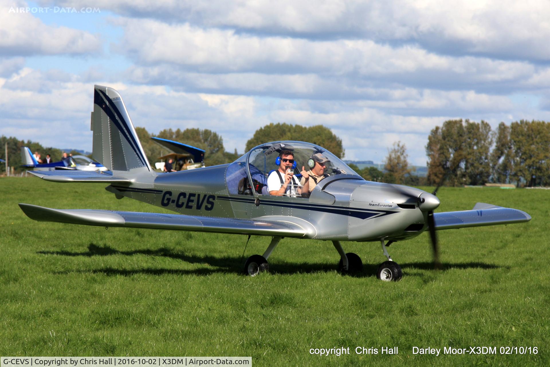 G-CEVS, 2007 Cosmik EV-97 TeamEurostar UK C/N 3102, at Darley Moor Airfield