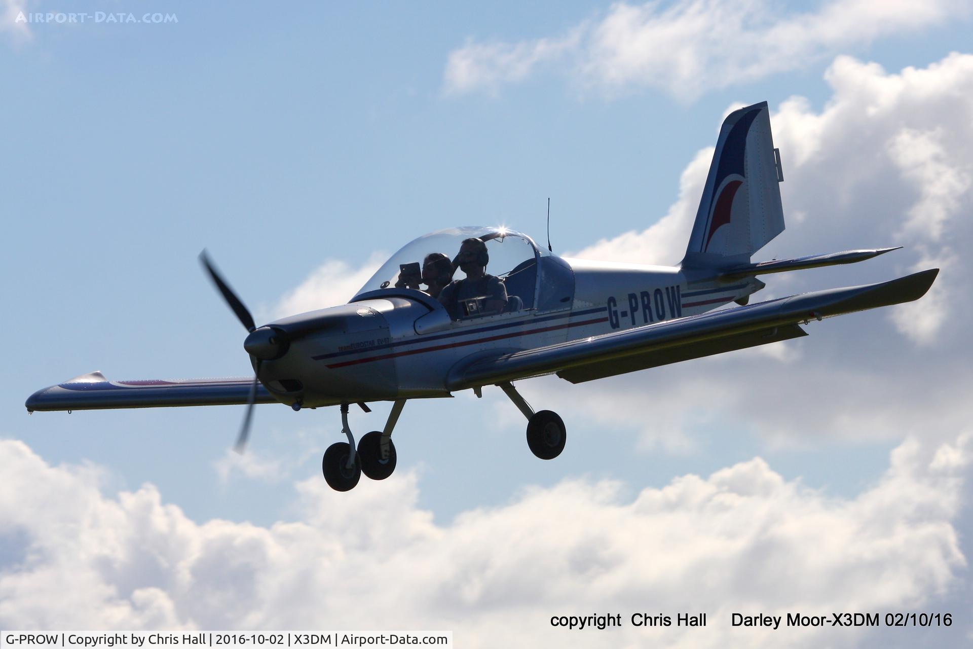 G-PROW, 2002 Aerotechnik EV-97 Eurostar C/N PFA 315-13968, at Darley Moor Airfield