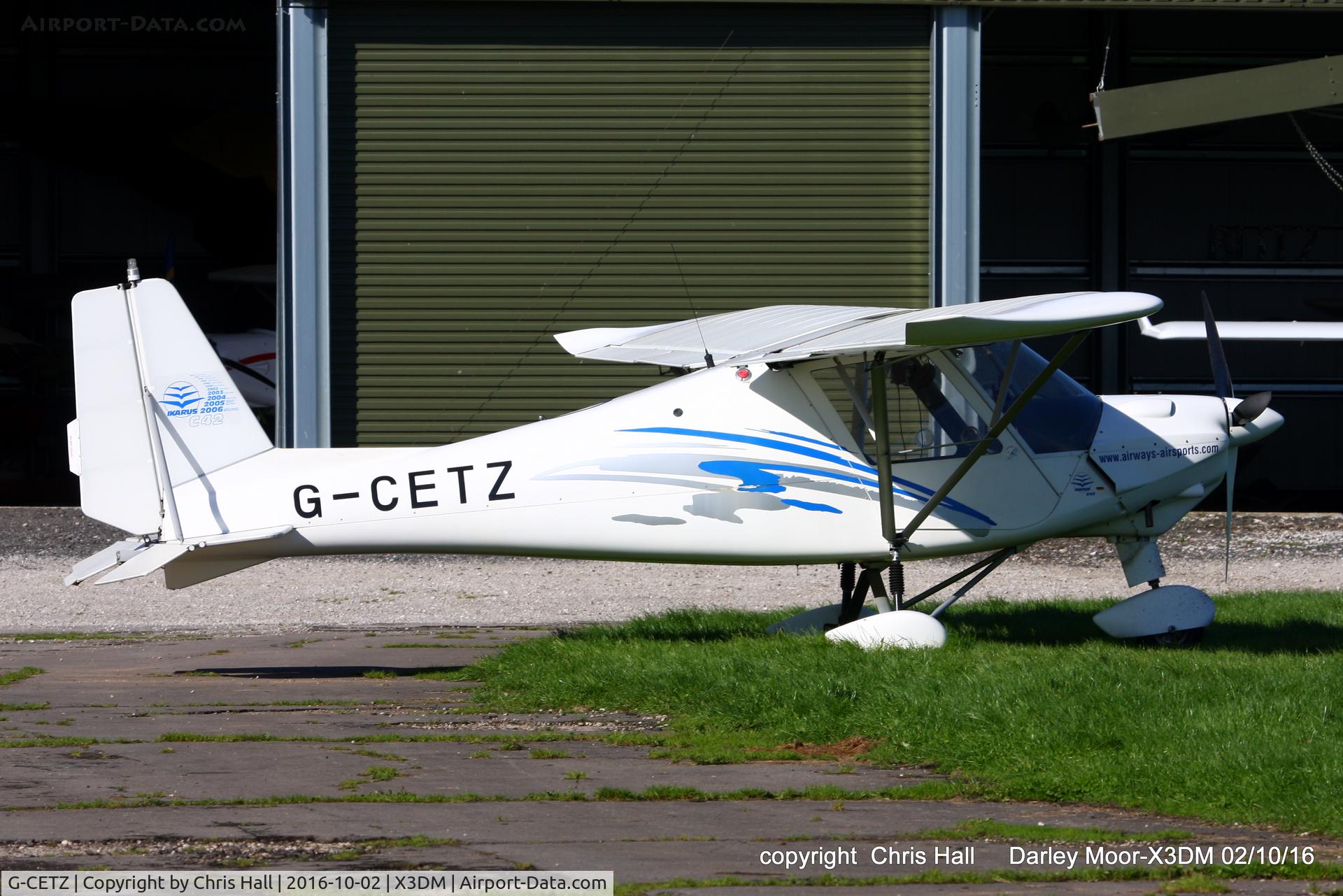 G-CETZ, 2007 Comco Ikarus C42 FB100 C/N 0706-6899, at Darley Moor Airfield