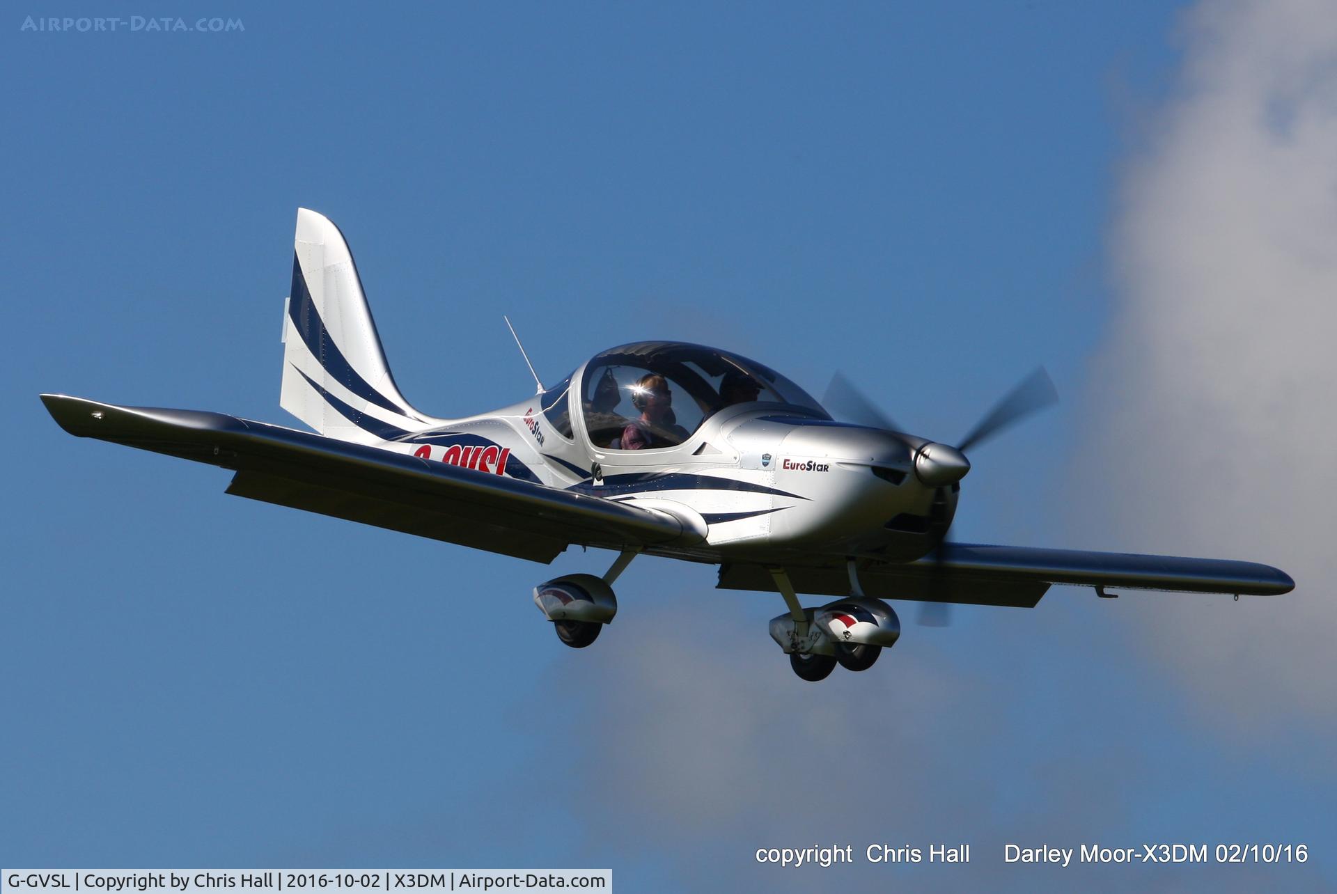 G-GVSL, 2014 Evektor-Aerotechnik EV-97 Eurostar SL C/N LAA 315B-15288, at Darley Moor Airfield