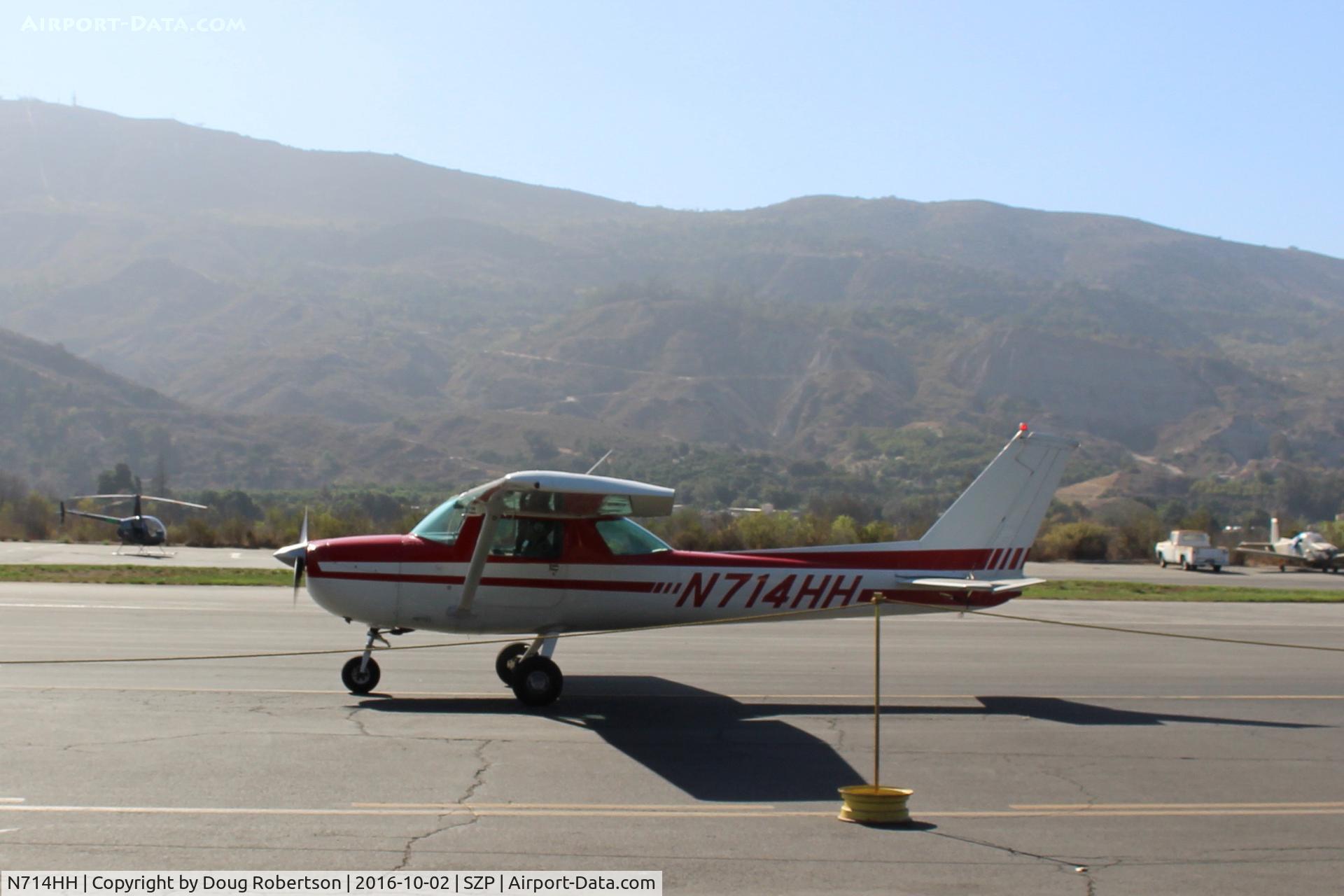 N714HH, 1977 Cessna 150M C/N 15079185, 1977 Cessna 150M, Continental O-200 100 Hp, taxi back