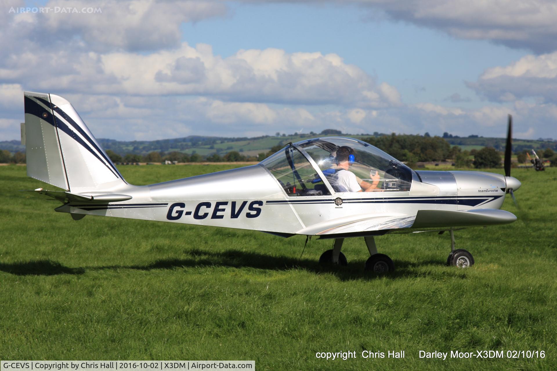 G-CEVS, 2007 Cosmik EV-97 TeamEurostar UK C/N 3102, at Darley Moor Airfield