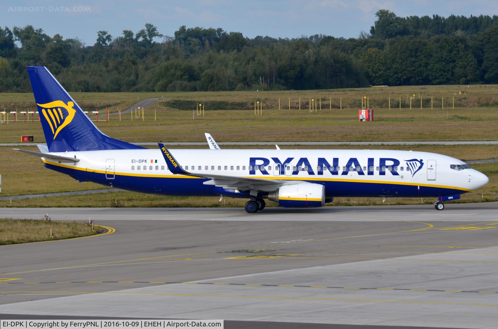 EI-DPK, 2007 Boeing 737-8AS C/N 33610, Ryanair B738