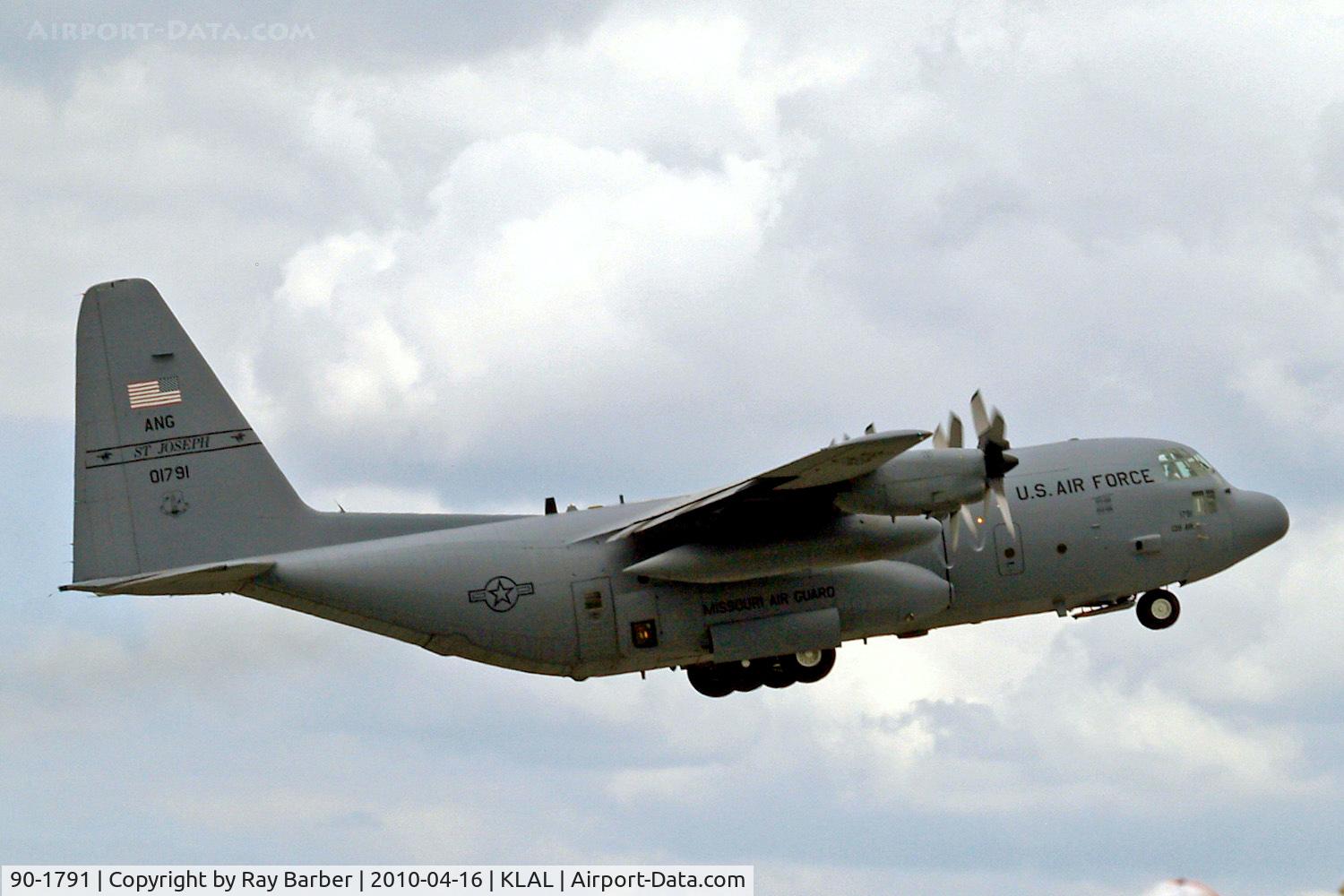 90-1791, 1990 Lockheed C-130H Hercules C/N 382-5242, Lockheed C-130H Hercules [5242] (United States Air Force) Lakeland-Linder~N 16/04/2010