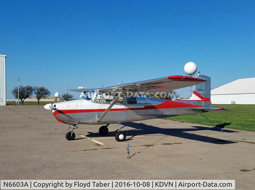 N6603A, 1956 Cessna 172 C/N 28703, On the ramp
