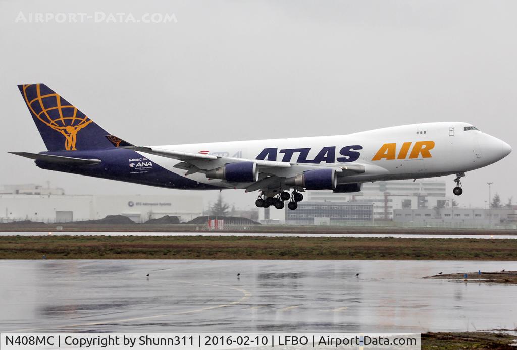 N408MC, 1998 Boeing 747-47UF C/N 29261, Landing rwy 32R