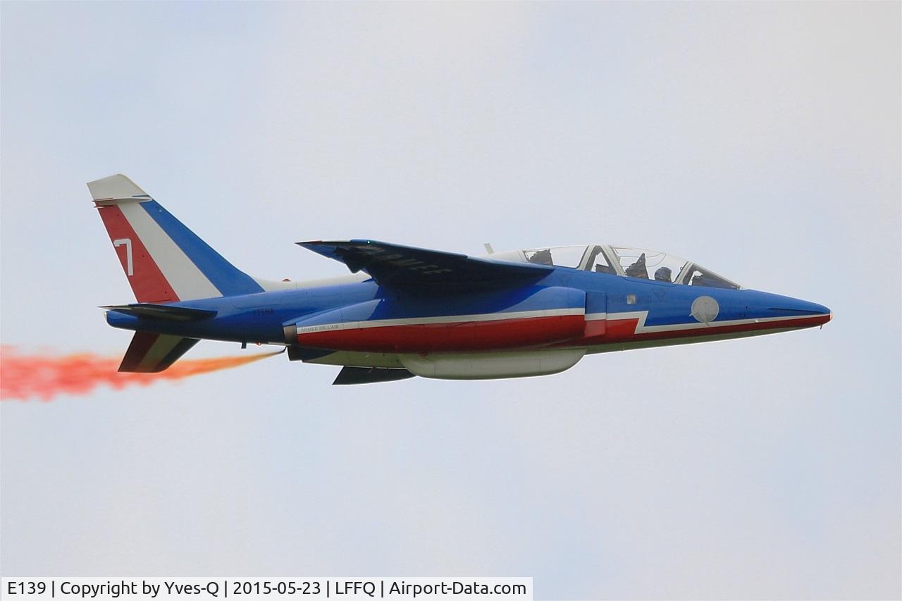 E139, Dassault-Dornier Alpha Jet E C/N E139, Dassault-Dornier Alpha Jet E (F-UGFC), Athos 07 of Patrouille de France 2015, La Ferté-Alais airfield (LFFQ) Air show 2015