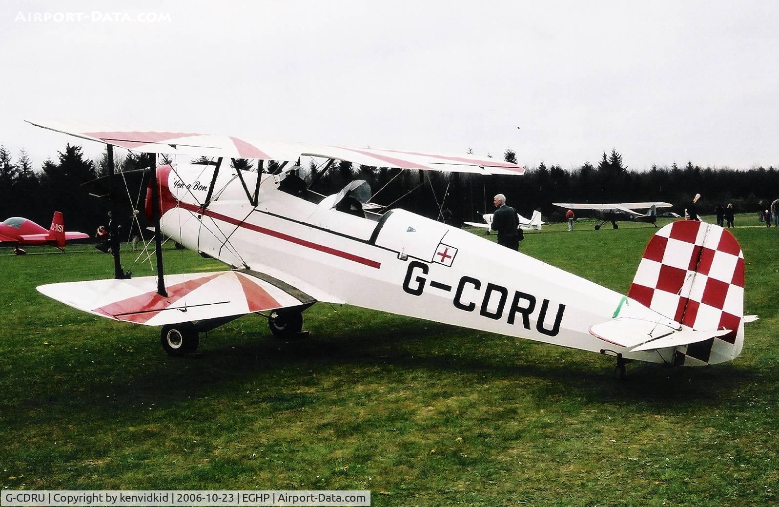 G-CDRU, 1946 CASA 1-131E Jungmann C/N 2321, At a Popham fly-in circa 2006.