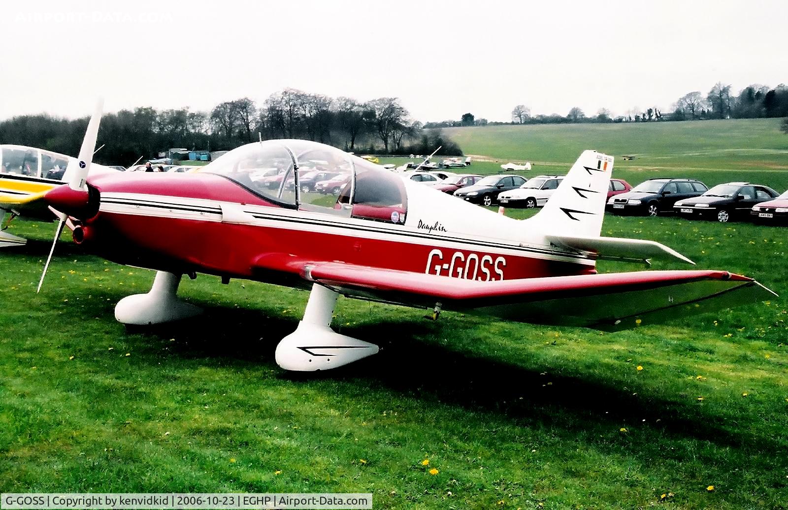 G-GOSS, 1968 CEA Jodel DR-221 Dauphin C/N 125, At a Popham fly-in circa 2006.
