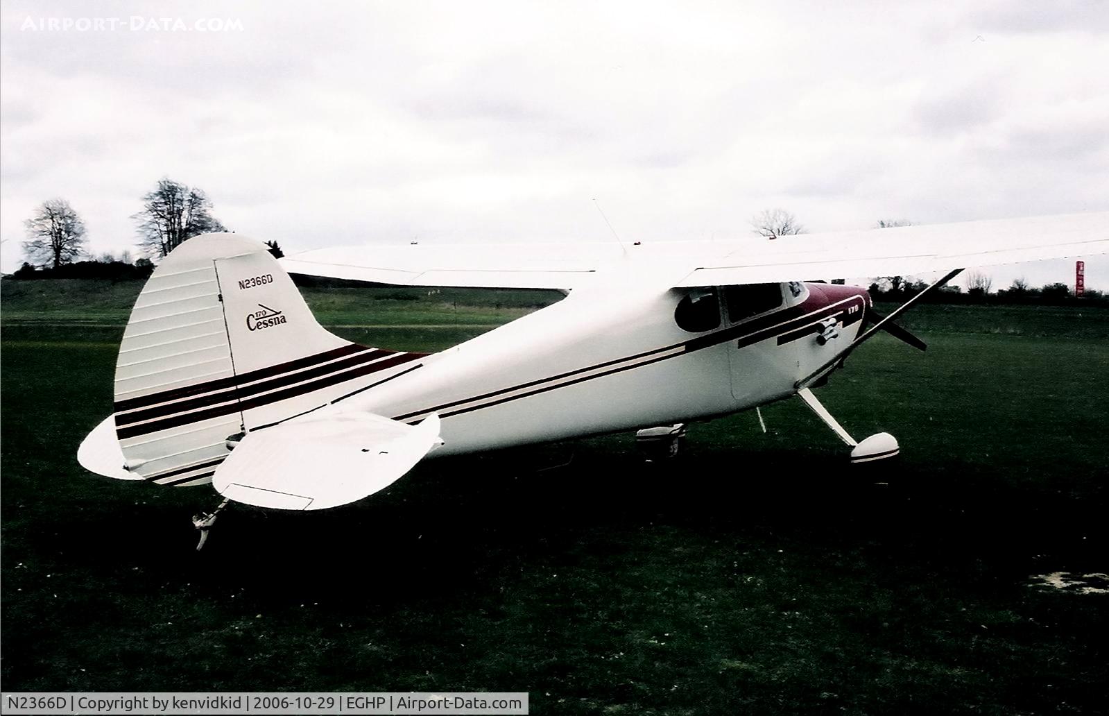 N2366D, 1952 Cessna 170B C/N 20518, At a Popham fly-in circa 2006.