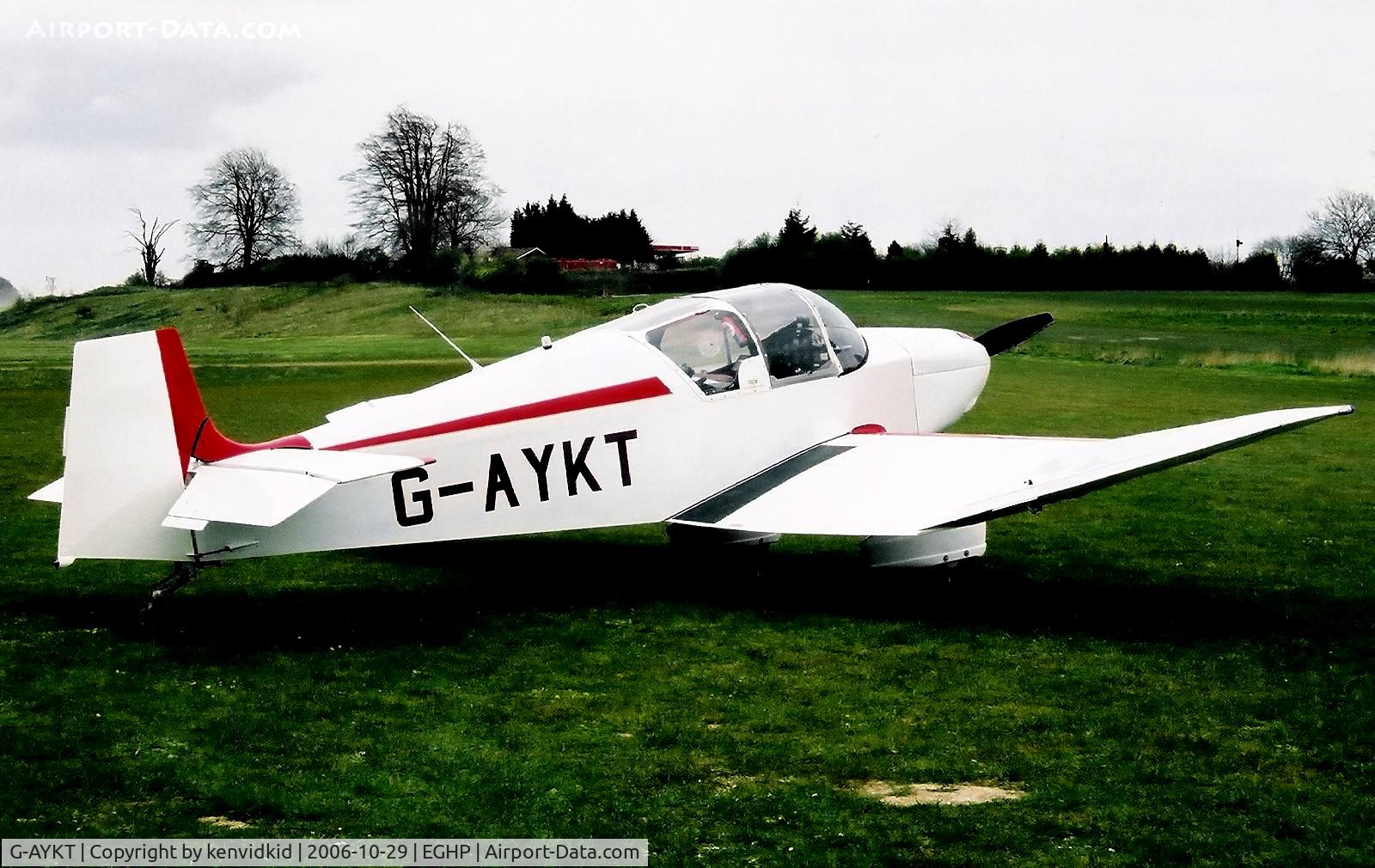 G-AYKT, 1957 SAN Jodel D-117 C/N 507, At a Popham fly-in circa 2006.