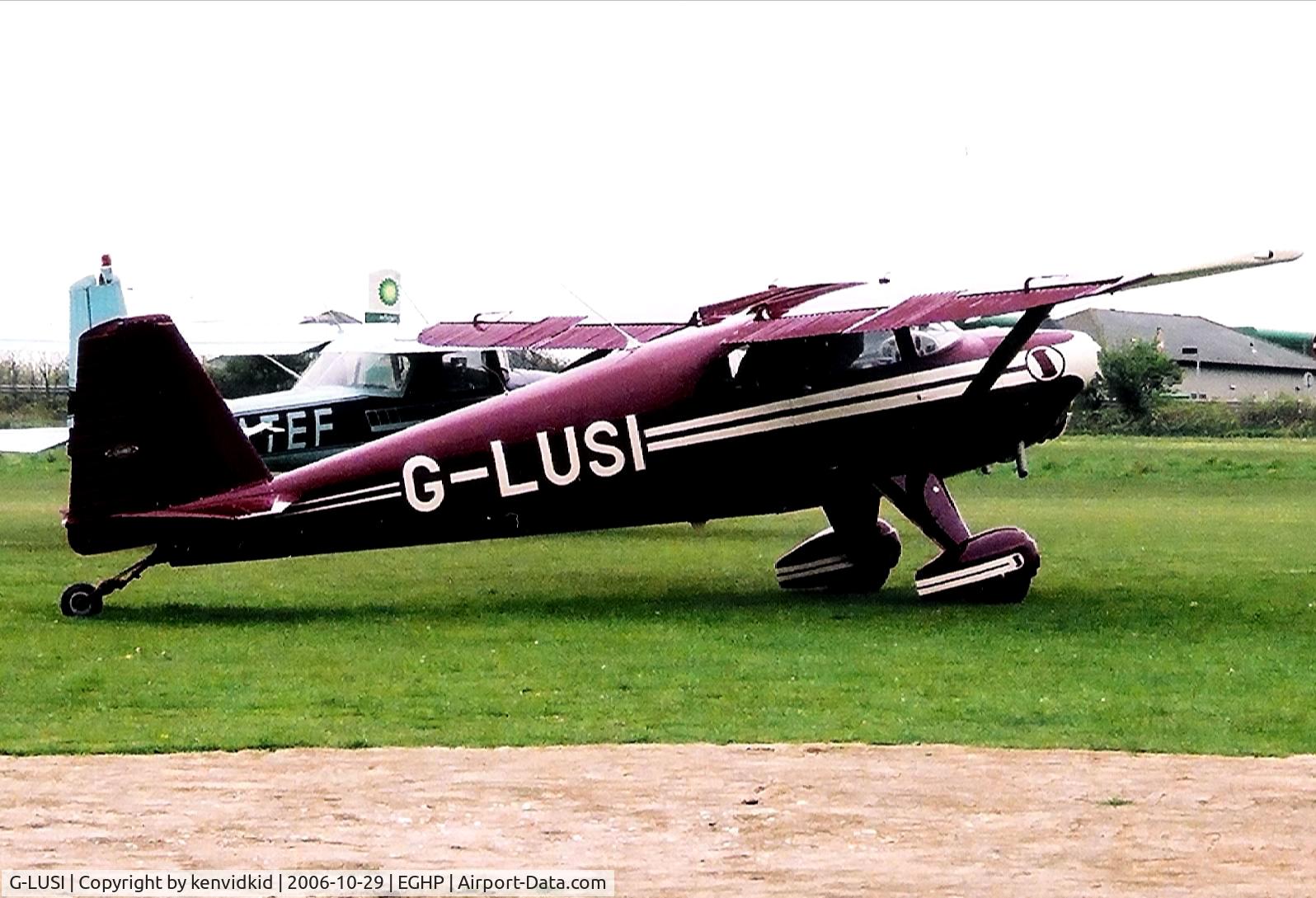 G-LUSI, 1951 Luscombe 8F Silvaire C/N 6770, At a Popham fly-in circa 2006.