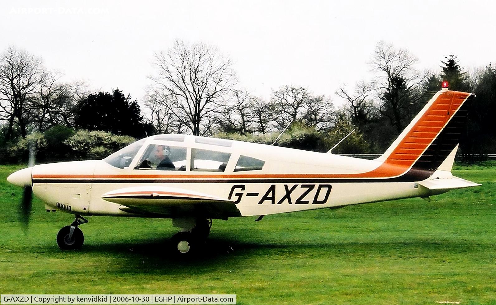 G-AXZD, 1970 Piper PA-28-180 Cherokee C/N 28-5609, At a Popham fly-in circa 2006.
