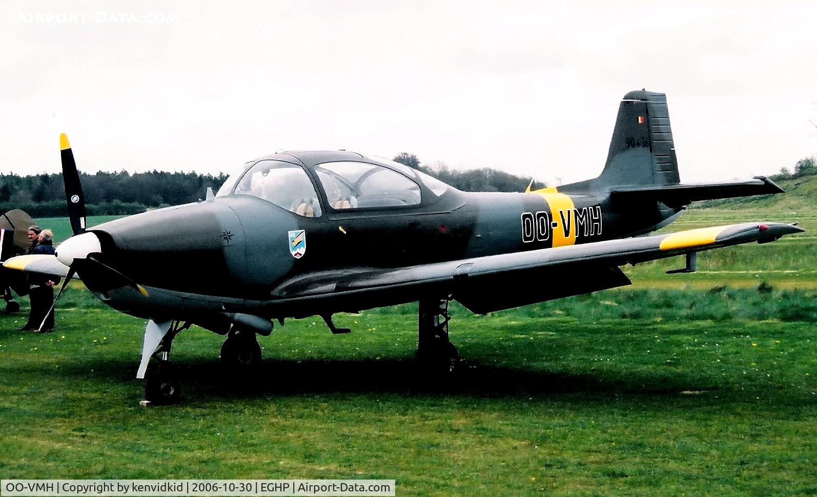 OO-VMH, 1958 Piaggio FWP-149D C/N 026, At a Popham fly-in circa 2006.