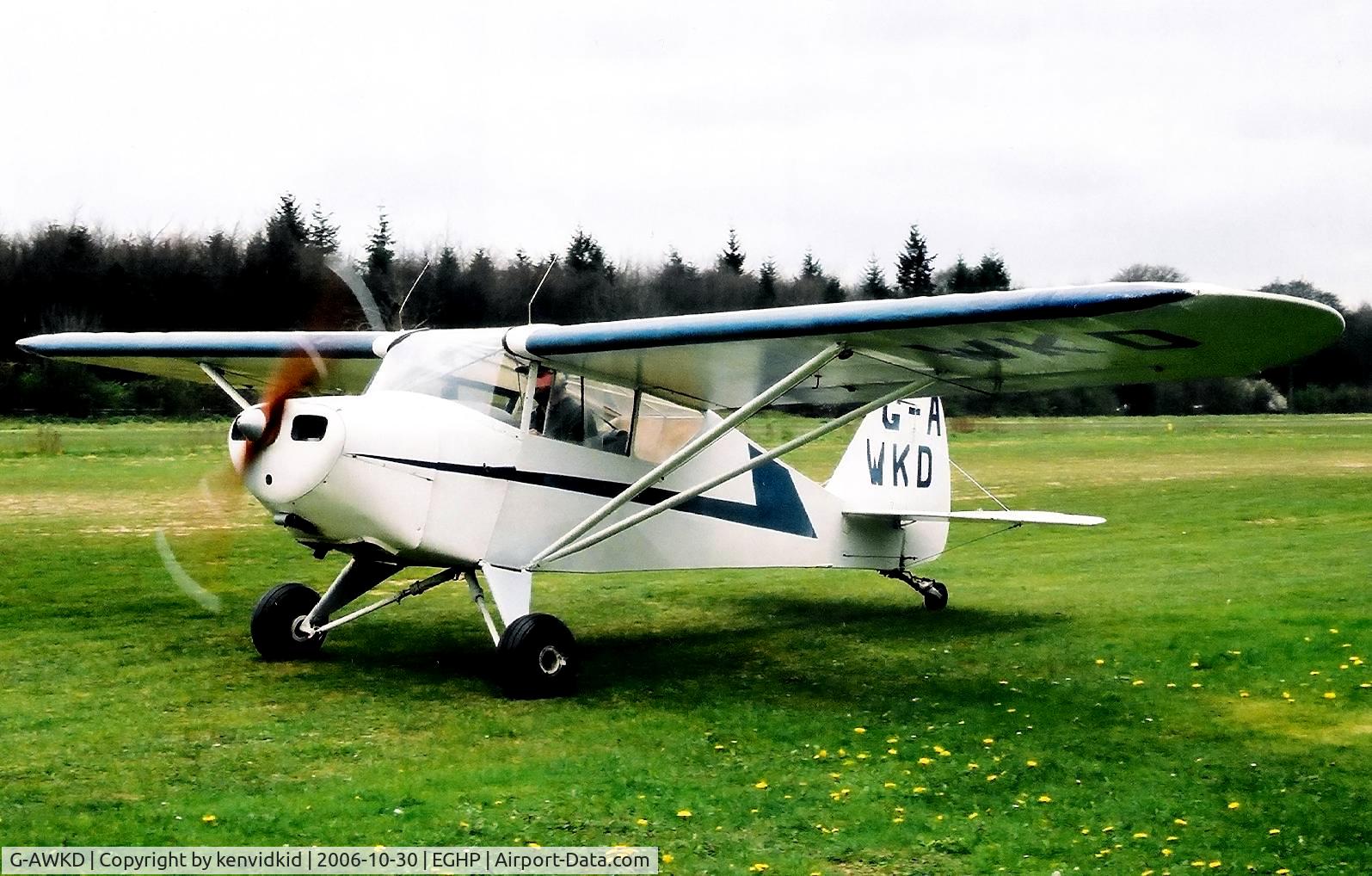 G-AWKD, 1947 Piper PA-17 Vagabond C/N 17-192, At a Popham fly-in circa 2006.