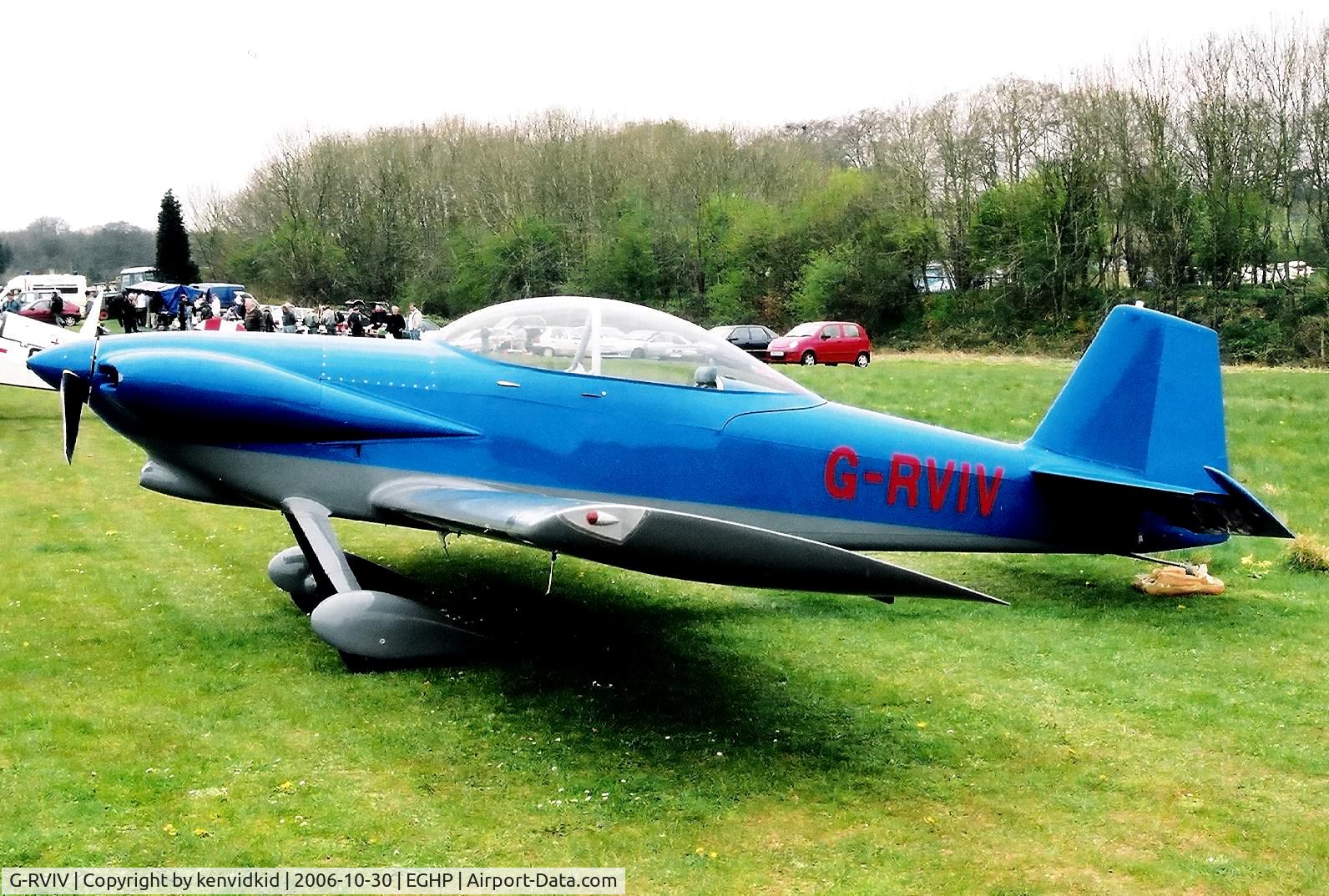 G-RVIV, 1999 Vans RV-4 C/N PFA 181-12366, At a Popham fly-in circa 2006.