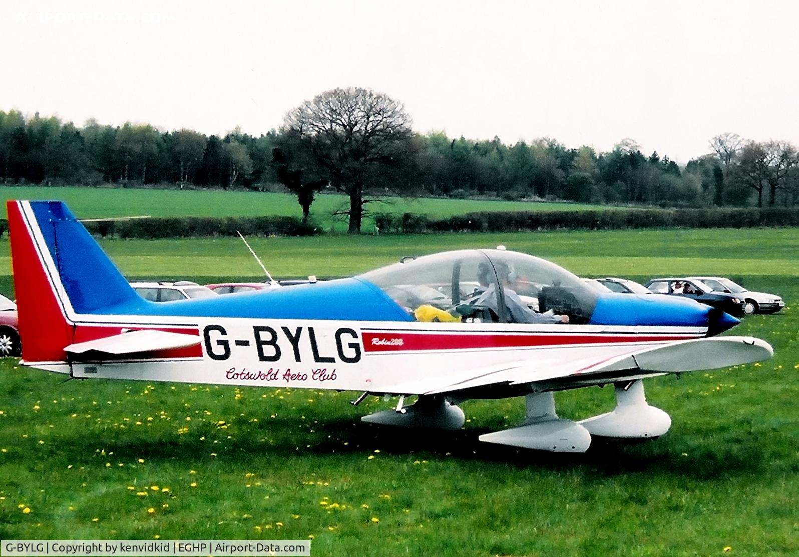G-BYLG, 1999 Robin HR-200-120B C/N 336, At a Popham fly-in circa 2006.