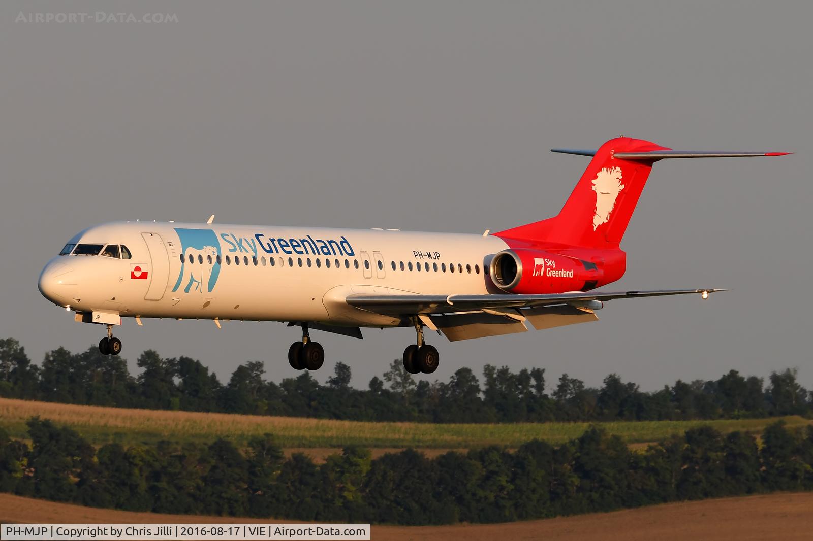 PH-MJP, 1995 Fokker 100 (F-28-0100) C/N 11505, SkyGreenland