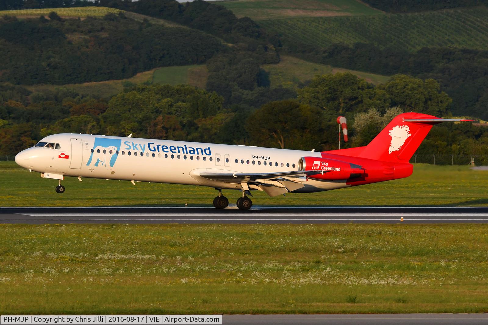 PH-MJP, 1995 Fokker 100 (F-28-0100) C/N 11505, SkyGreenland