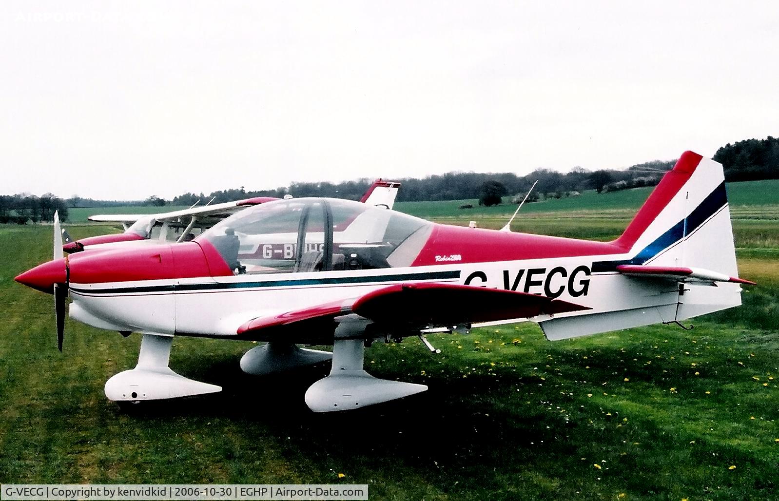 G-VECG, 1998 Robin R-2160i Alpha Sport Alpha Sport C/N 322, At a Popham fly-in circa 2006.