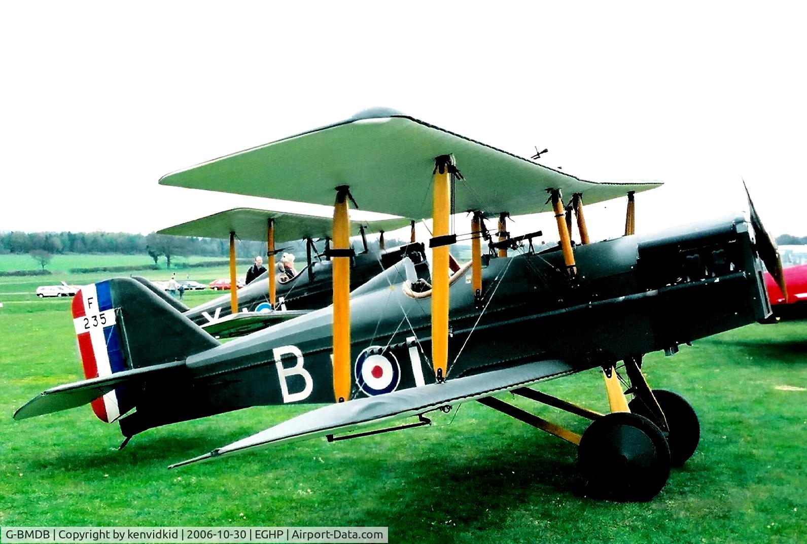 G-BMDB, 1988 Royal Aircraft Factory SE-5A Replica C/N PFA 020-10931, At a Popham fly-in circa 2006.